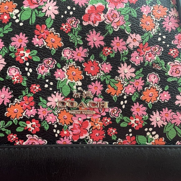 Flowery COACH Crossbody Satchel Bag - Picture 3 of 7